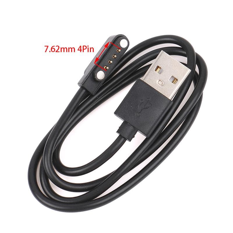 Universal Smart Watch Charger Cord Magnetic Charging Cable 2/4 Pin Usb Charger