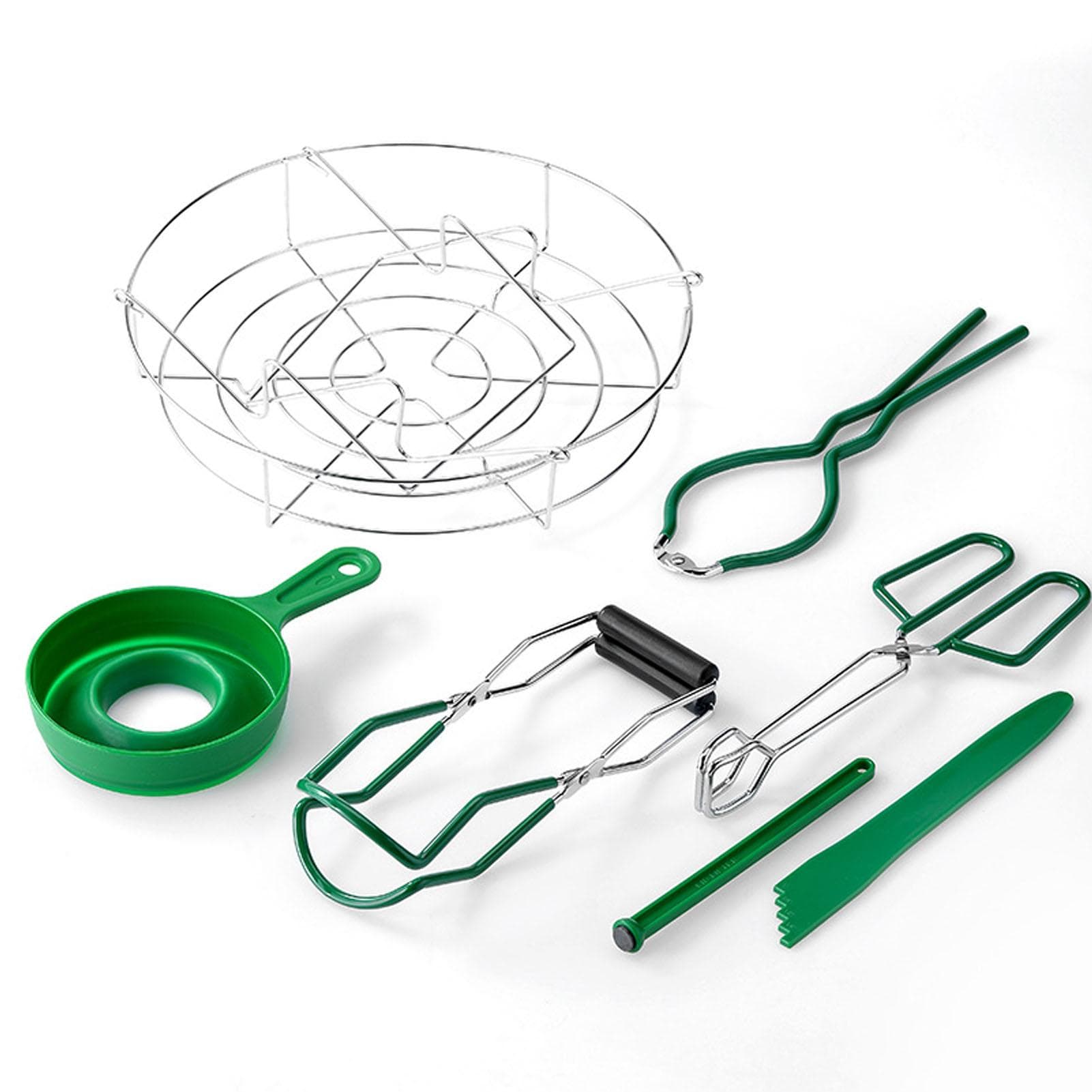 7pcs Jam Making Tools Kit Green Heat Resistant Jar Jam Making Kit for Baking Cooking