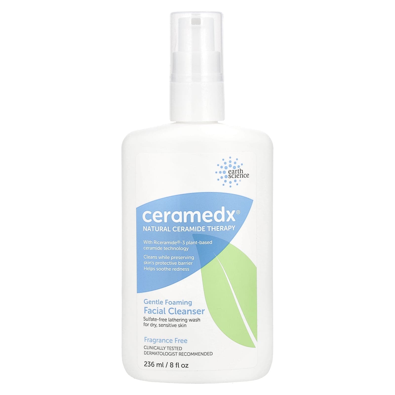 Ceramedx, Gentle Foaming Facial Cleanser, Unscented, 8 fl oz (236 ml)