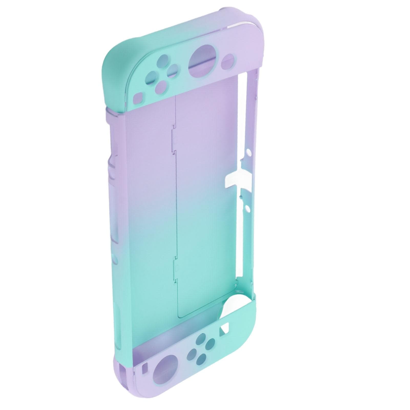 for Switch OLED Protective Case Beautiful Gradient Color Lightweight Game Console Cover Case Purple