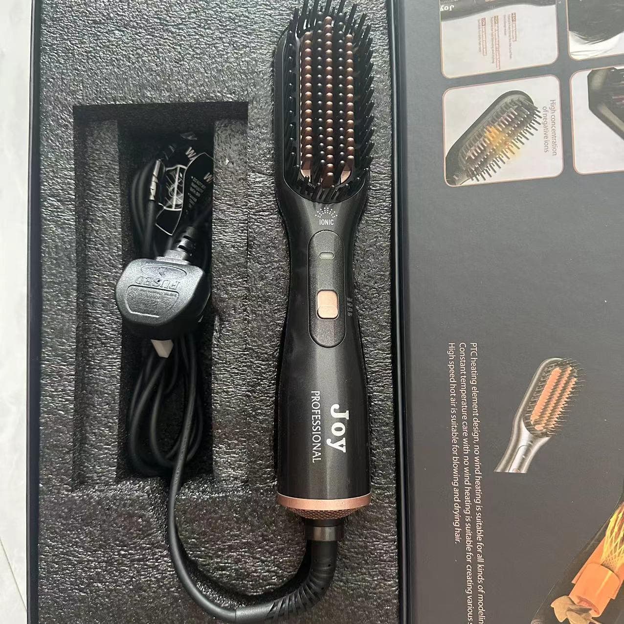 Multi-Function Electric Styling Tool: Hair Dryer, Hot Air Comb, Curler EU Standard 220V
