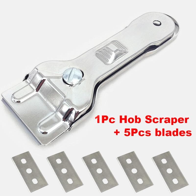 Multifunction Glass Ceramic Hob Scraper Cleaner Remover With Blade For Cleaning Cooker Tools Knife 1 set
