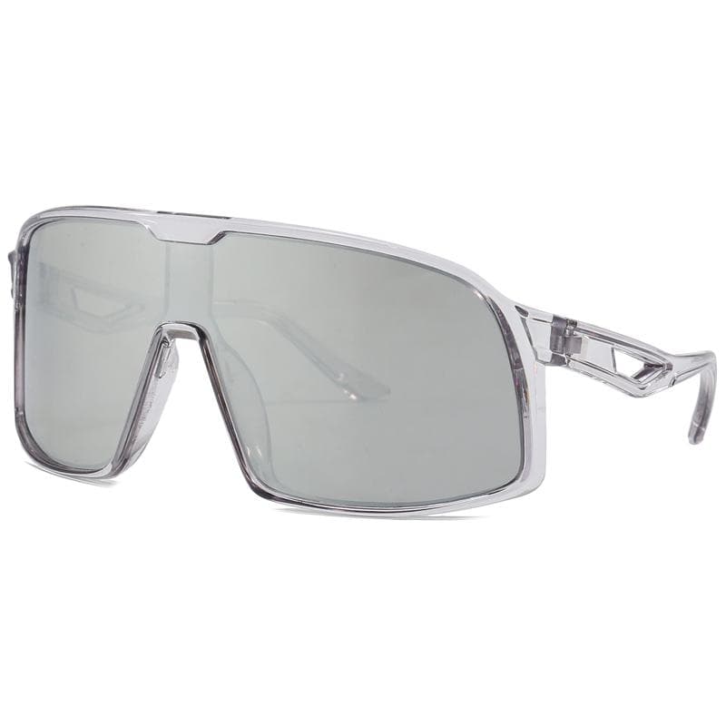 New Oversized Mirror Cycling Sunglasses for Men Women UV400 Protection Outdoor Sports Driving Fishing Goggles