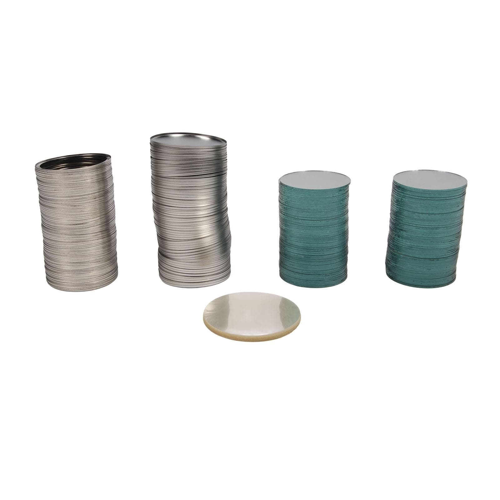 100pcs 75MM Blank Mirror Making Supplies Compact Makeup Mirror DIY Kits for Advertising Gifts