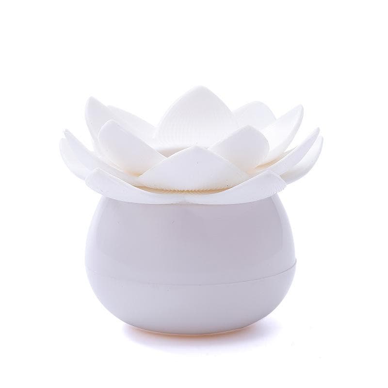 Cotton swab box cotton bud holder base room decorate / Toothpicks holder Toothpick case Lotus cotton swab tube home daily toothpick box white