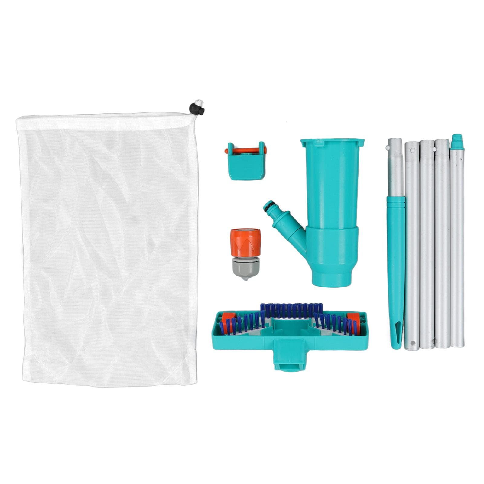 Swimming Pool Spa Vacuum Jet Underwater Cleaner with Filter Brush Connector for Above Ground Pools