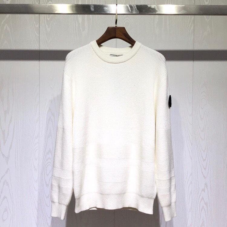 Cross-Border Stone Island Round Neck Unisex Pullover Sweater - European & American Trendy Style L