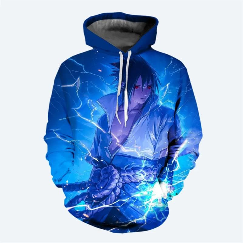 Uzumaki Naruto Boys Girls Hoodie MINISO Men's Hoodie 3D Print Fashion Pullovers Uchiha Sasuke Men's Hoodie Casual Men's Clothing S