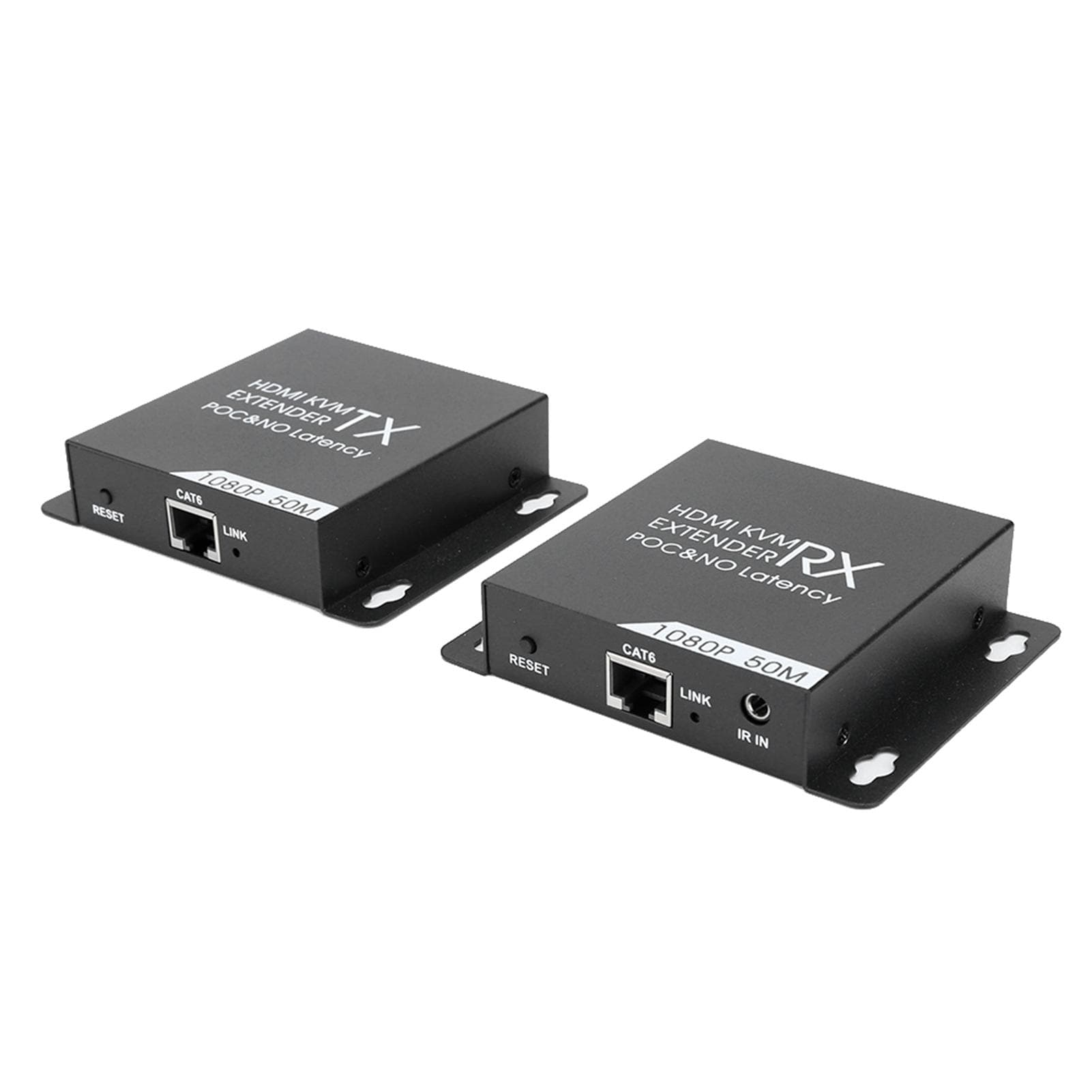 50M HDMI KVM Extender High Definition Support for POC Single End Power Supply 100‑240VEU EU Plug