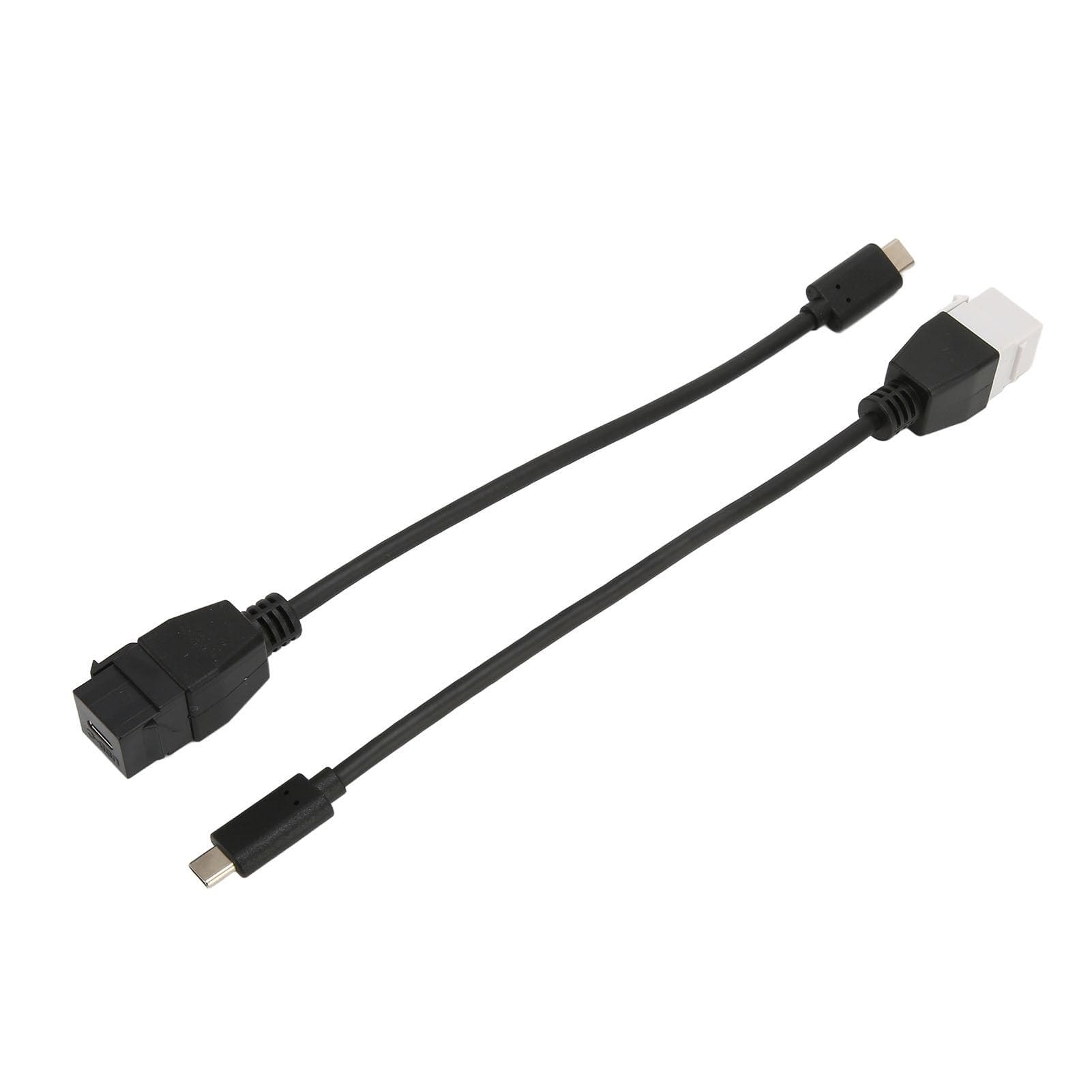 2pcs Type C Male to Female Connector Male to Femal 5Gbps High Speed Plug and Play ABS Type C Male