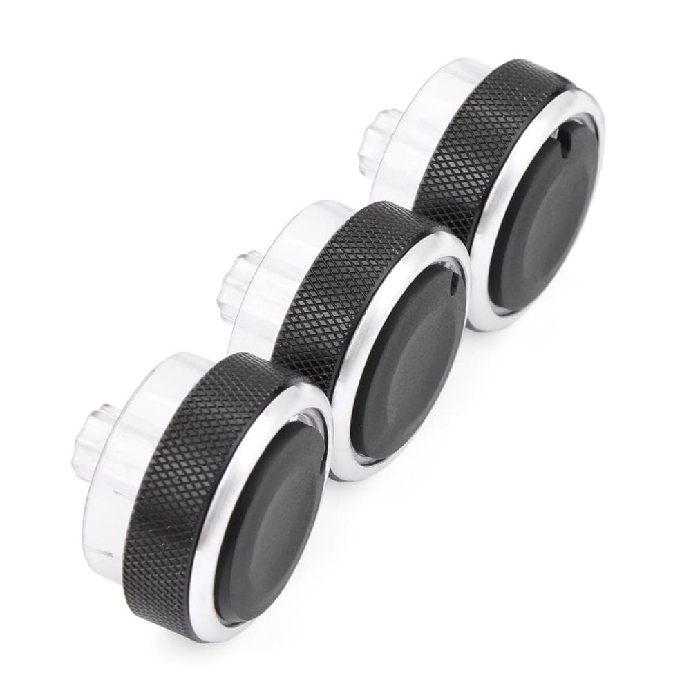 3PCS Auto Air Conditioning Heat Control Switch Knob AC Knob For Ford Focus 2 MK2 Focus 3 MK3 Mondeo black