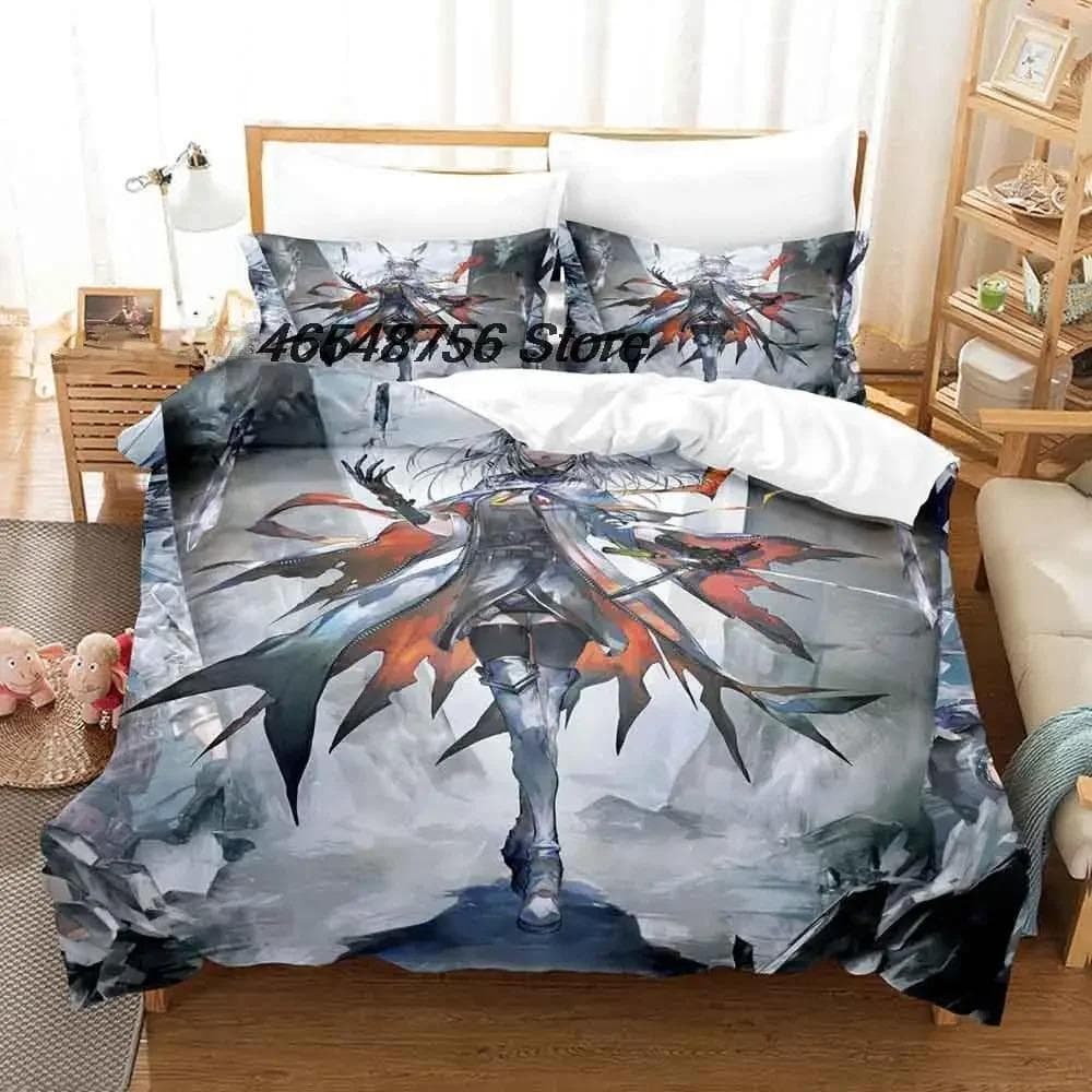 New Arknights Bedding Set Single Twin Full Queen King Size Bed Set Adult Kid Bedroom Duvet cover Sets 3D Anime Bed Sheet Set 70x133cm 2pcs