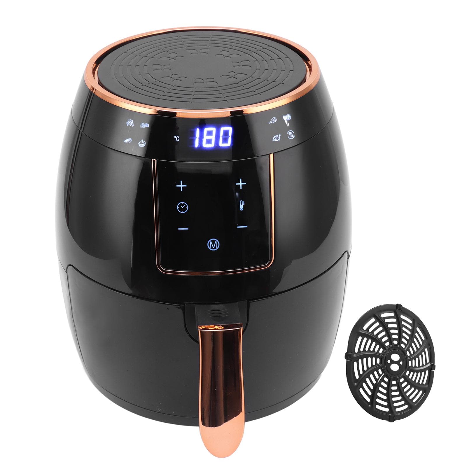 5.5L Air Fryer Automatic Precise Temp Control Oilless Cooker Electric Food Fryer for Kitchen L