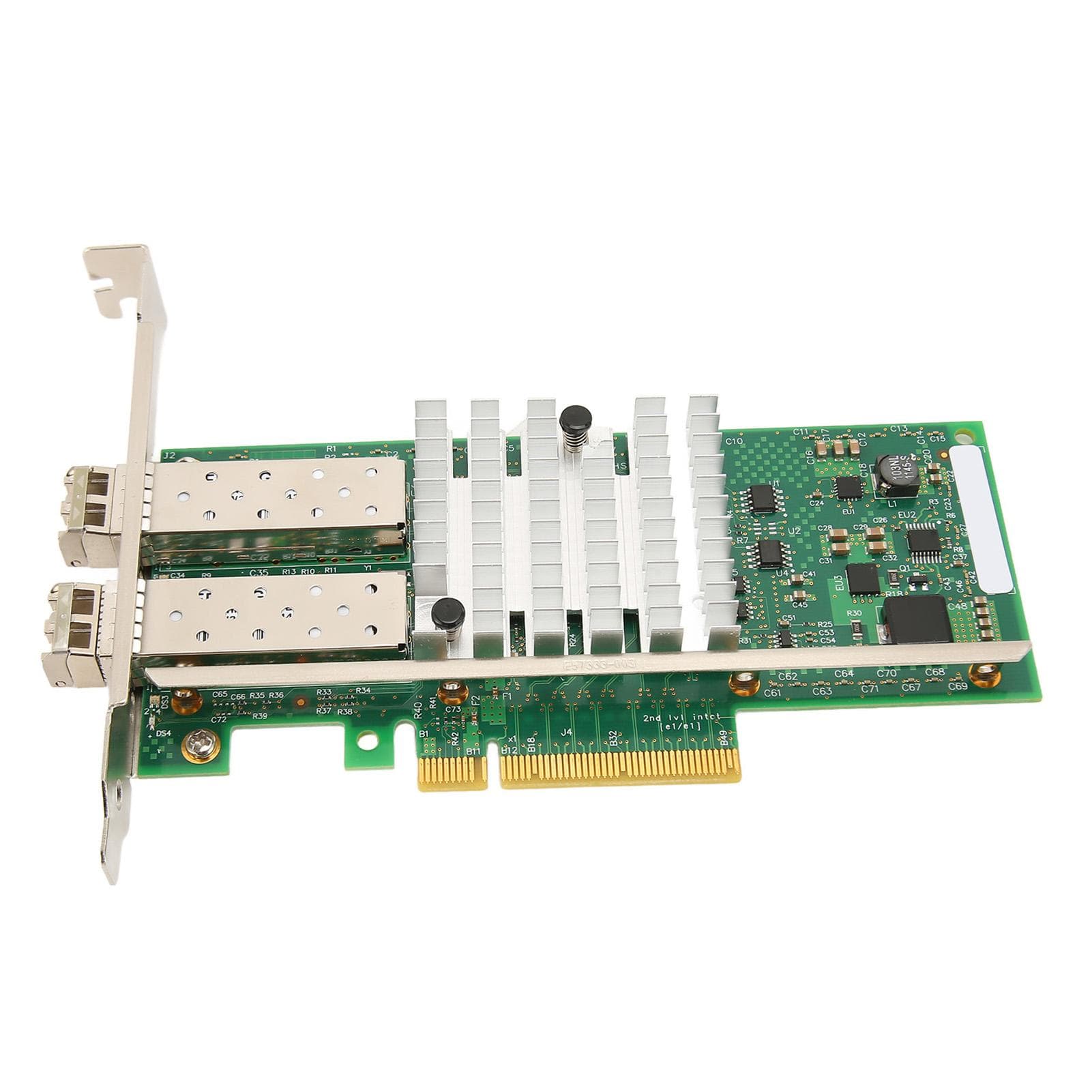 10GB Dual Port SFP PCIe X8 Server Network Card with 2 Fiber Optic Module 82599ES Chip PCIE Network