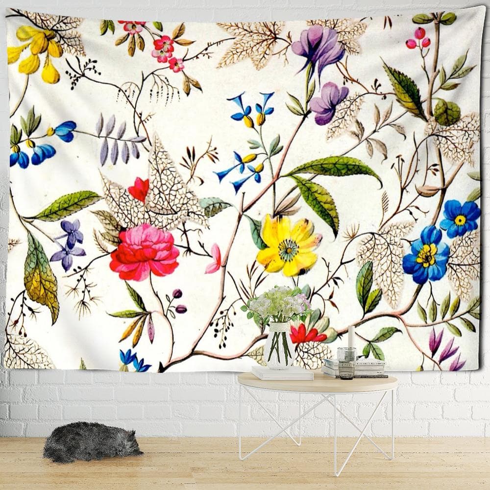 Oil Painting Forest Tapestry Wall Hanging 3D Printing Polyester Background Natural Scenery Bohemian Home Decor 230x150cm