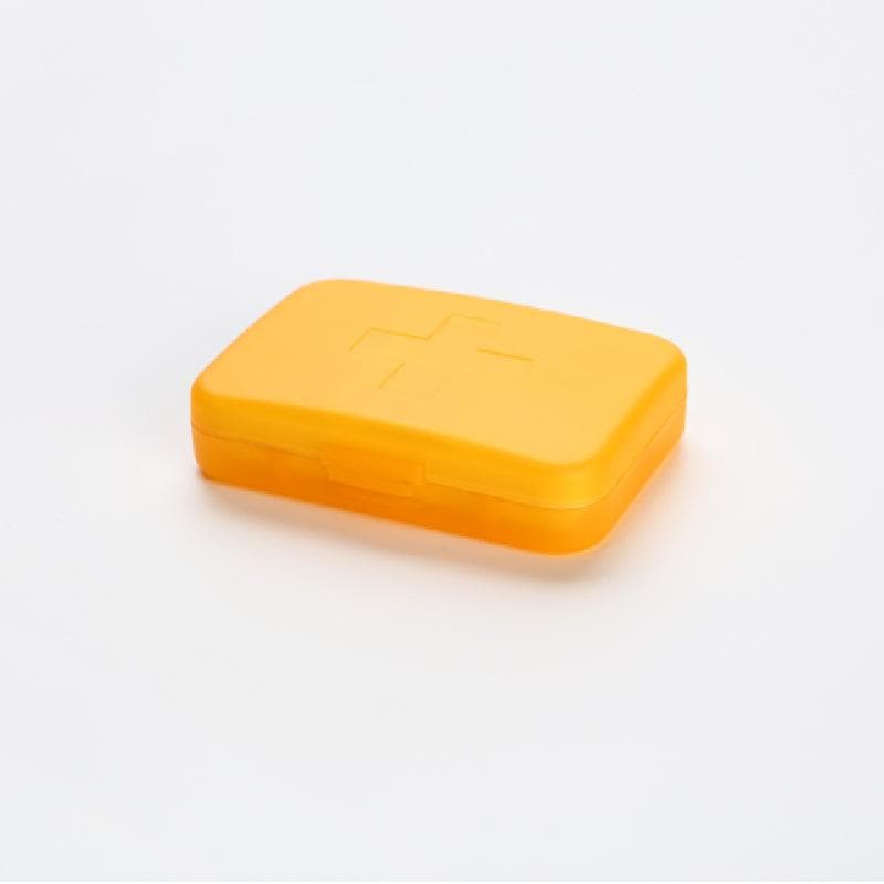 Pill Box Organizer Container for Tablets Travel Small Tablet Box Wheat Straw Medicine Container Organizer Boxes yellow