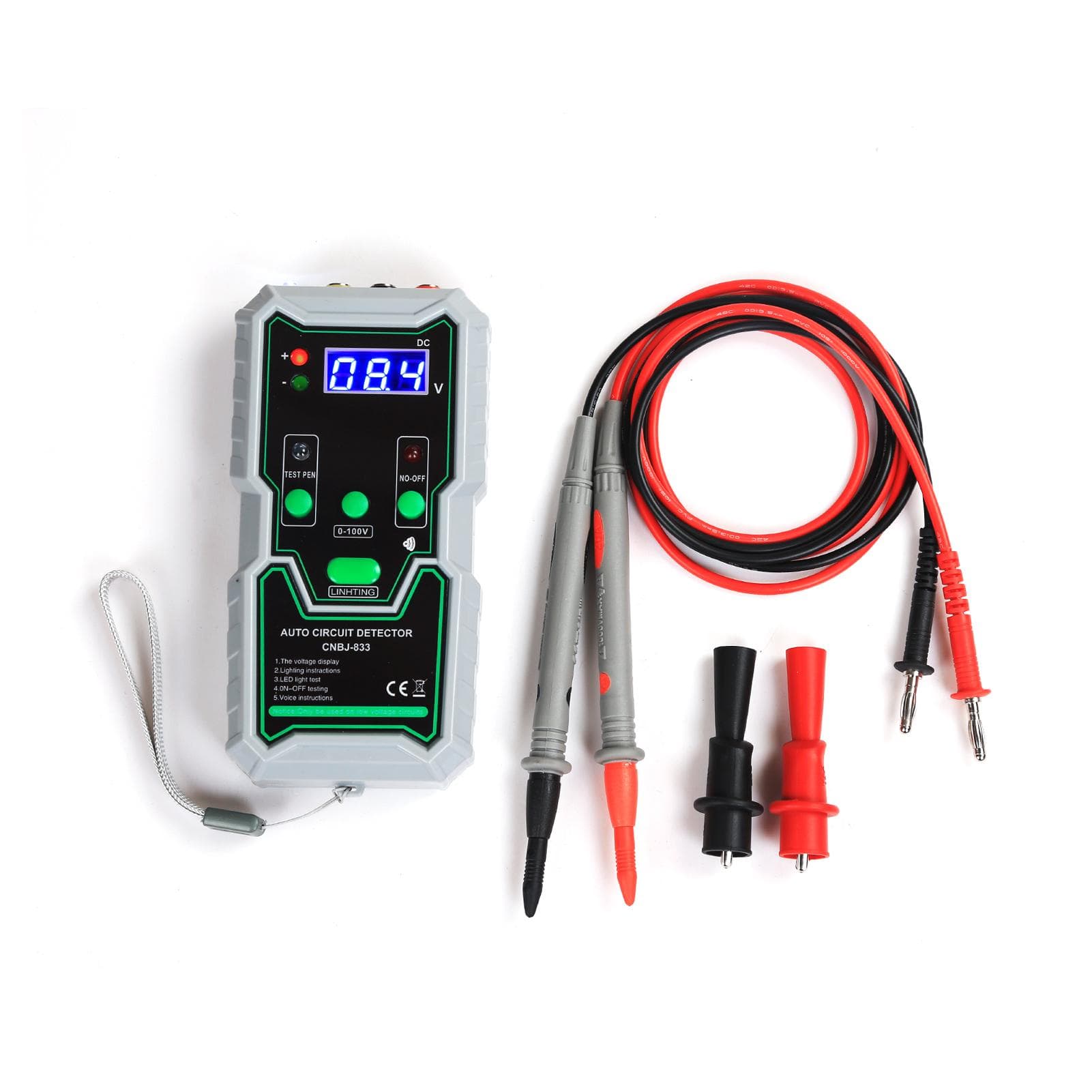 Automotive Circuit Tester, 0-100V DC Circuit Tester with LED Test Light,Battery Tester Automotive