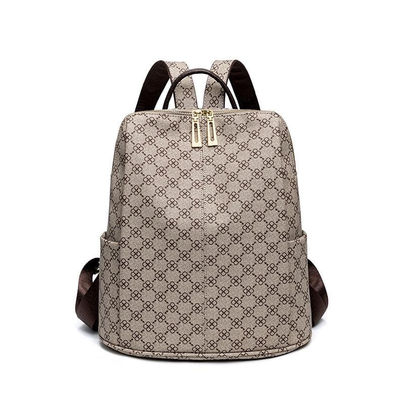 Fashion Printed Backpack Women's Summer Large Capacity Retro Anti-theft Backpack Mommy Travel Bag
