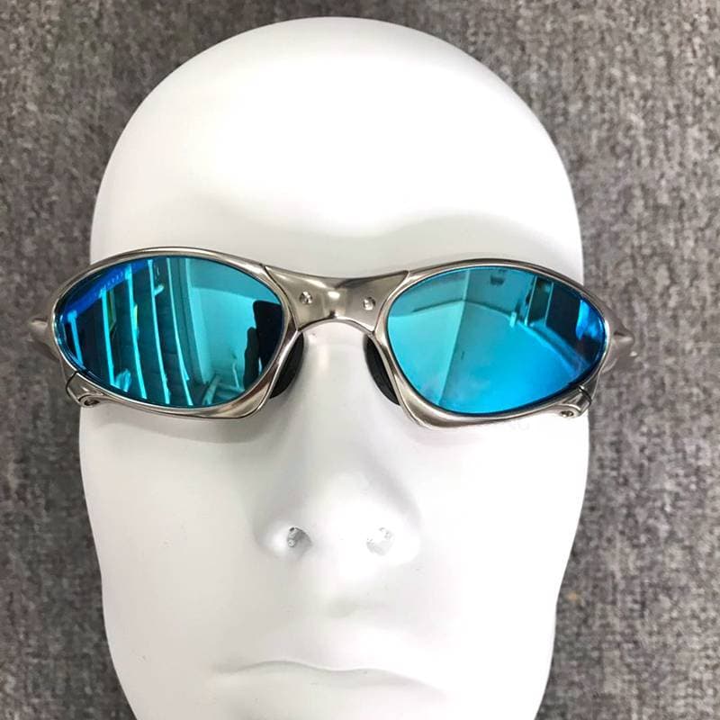 MTB Cycling Sunglasses UV400 Metal Frame Bicycle Goggles for Men Riding Glasses Fishing Eyewear H8-3 One Size