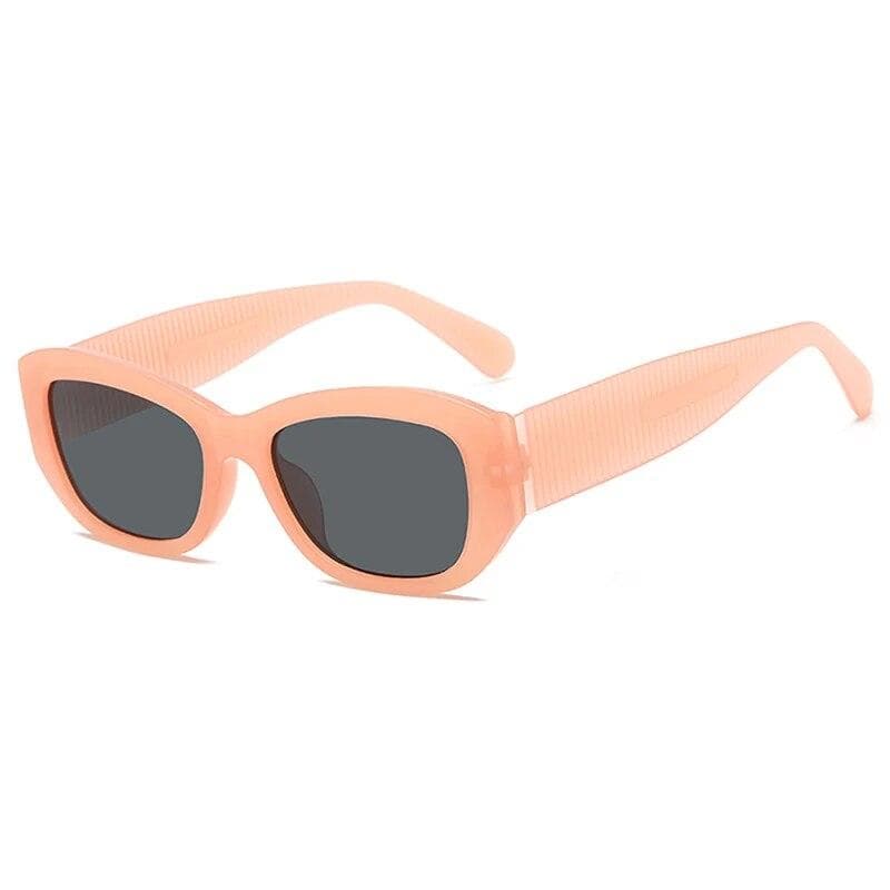 Fashion Vintage Leopard Rectangular Simple Sunglasses Women UV400 Retro Ins Beach Street Photography  New Summer Sun Glasses