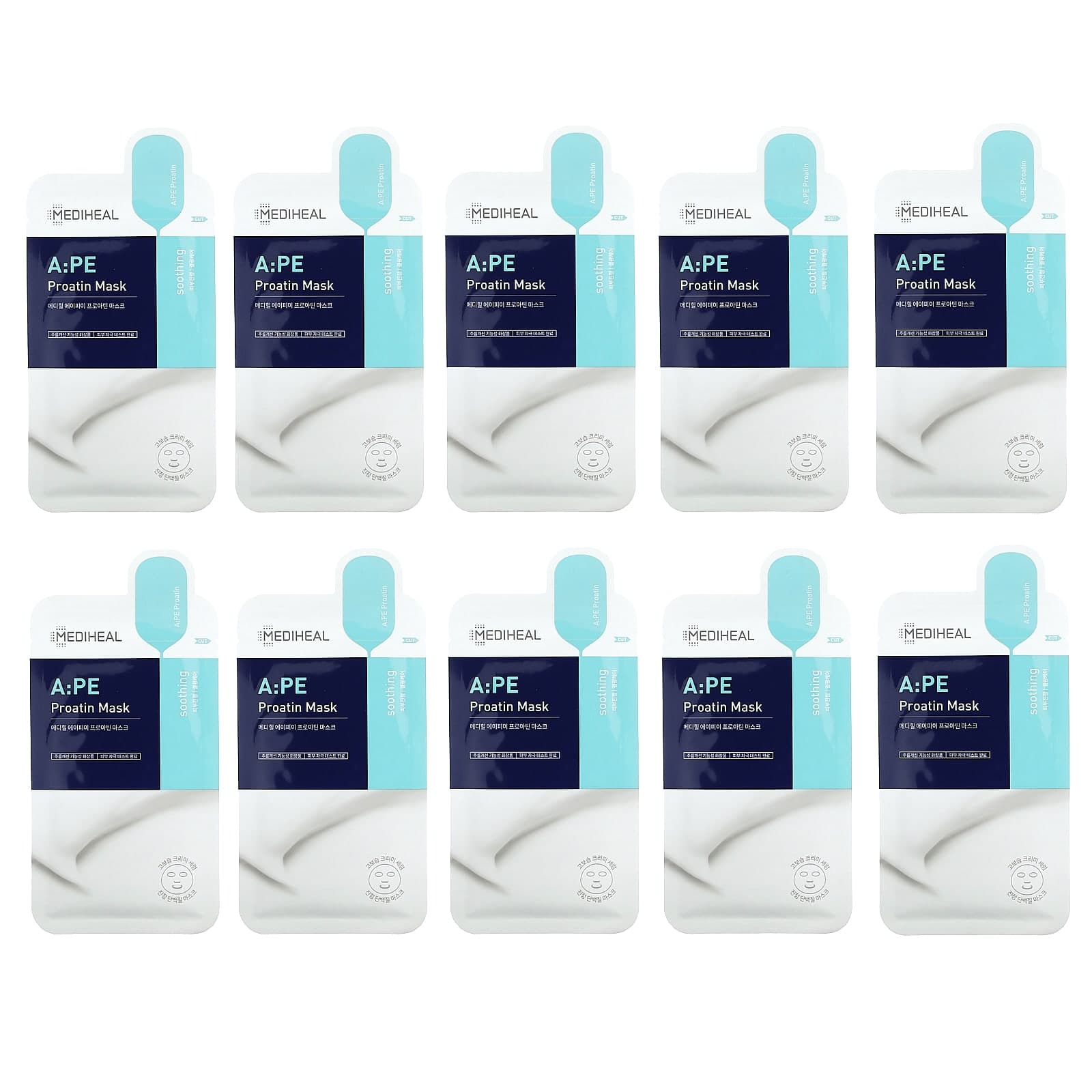 MEDIHEAL, A:PE Proatin Beauty Mask, 10 sheets, 25ml each