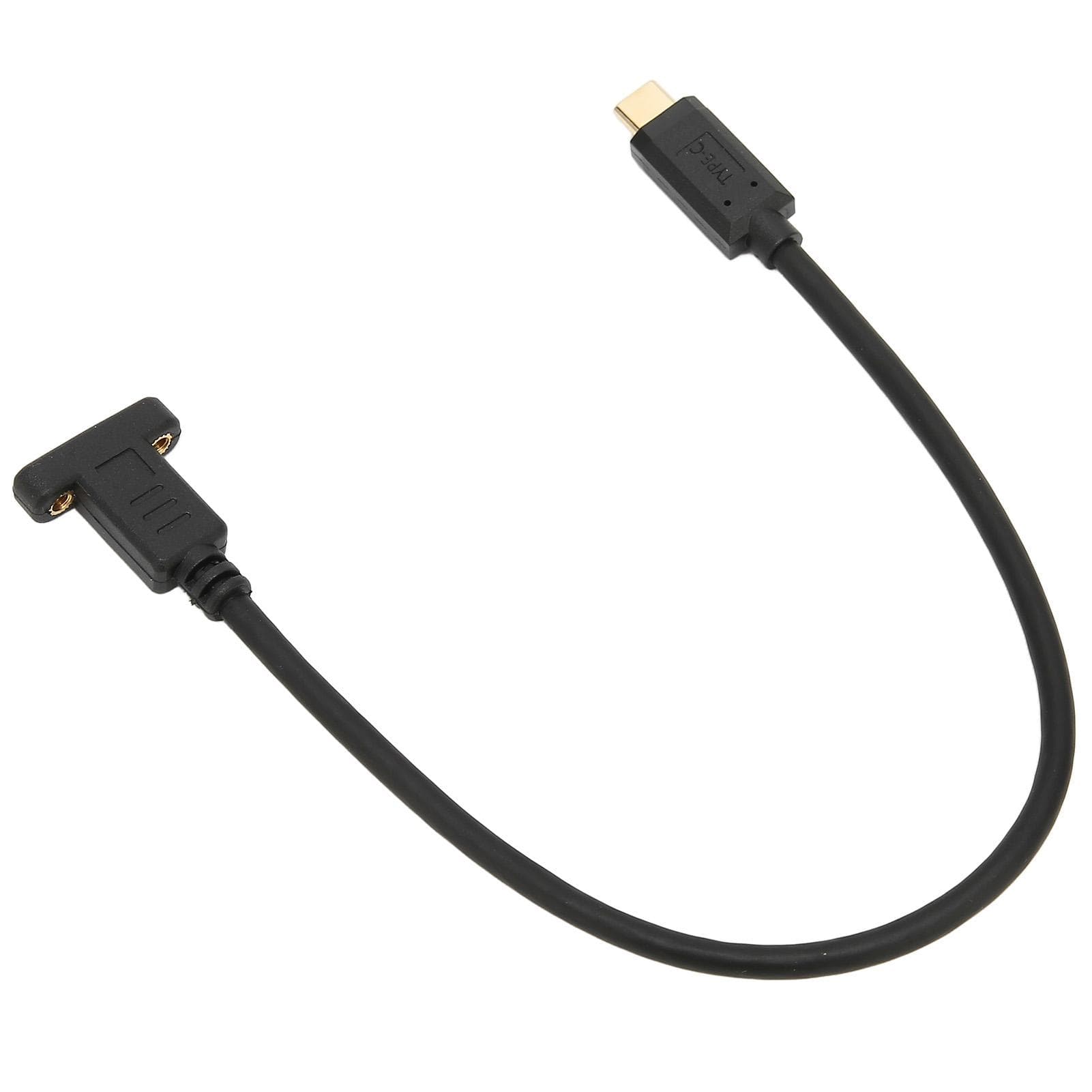 USB Extension Cable 0.3M USB 3.1 Type C Male to Female 10Gbps Gold Plated Data Cable with Panel