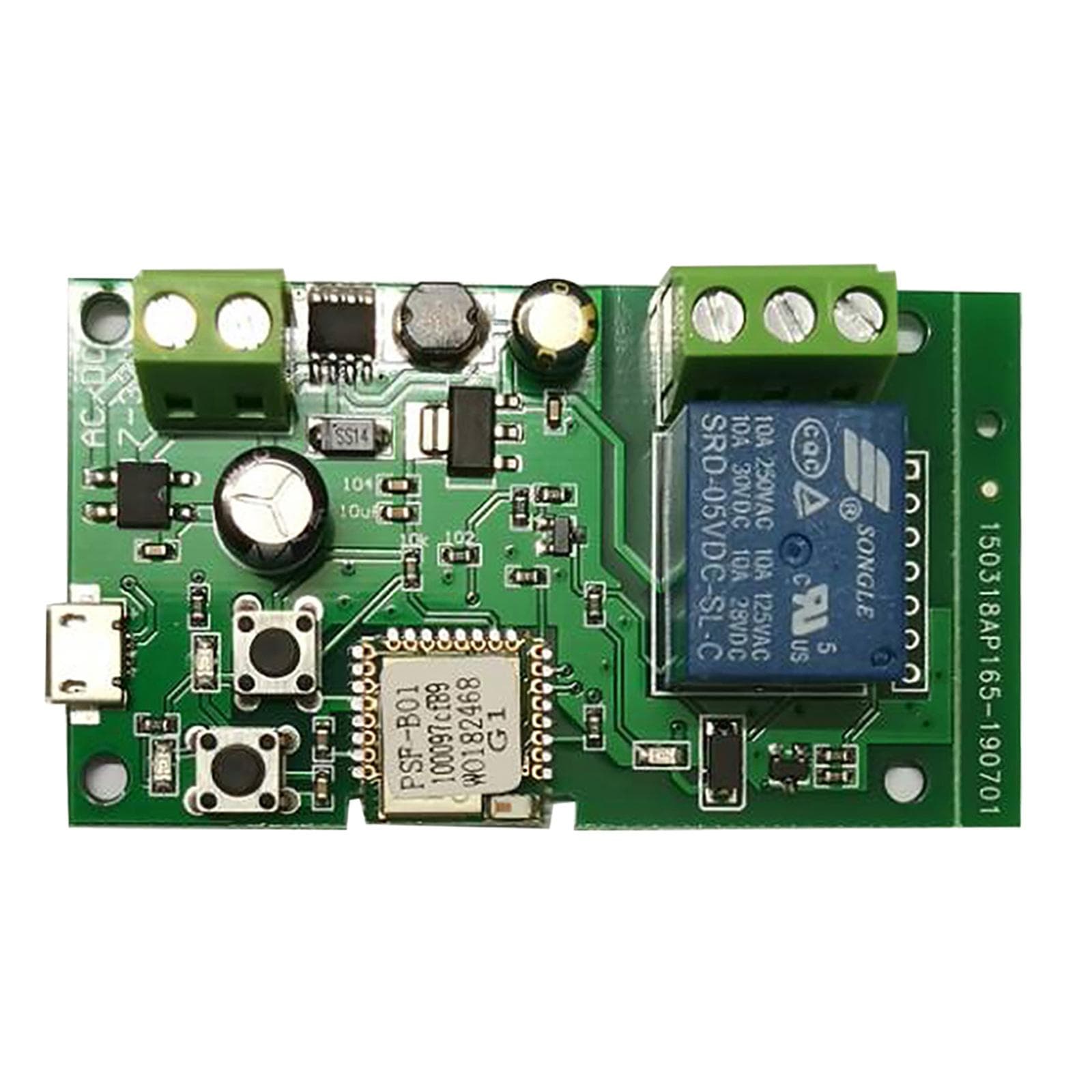 eWeLink DC5V 12V 24V 32V Wifi Switch Wireless Relay Module Smart Home Automation Modules Phone 1PCS green
