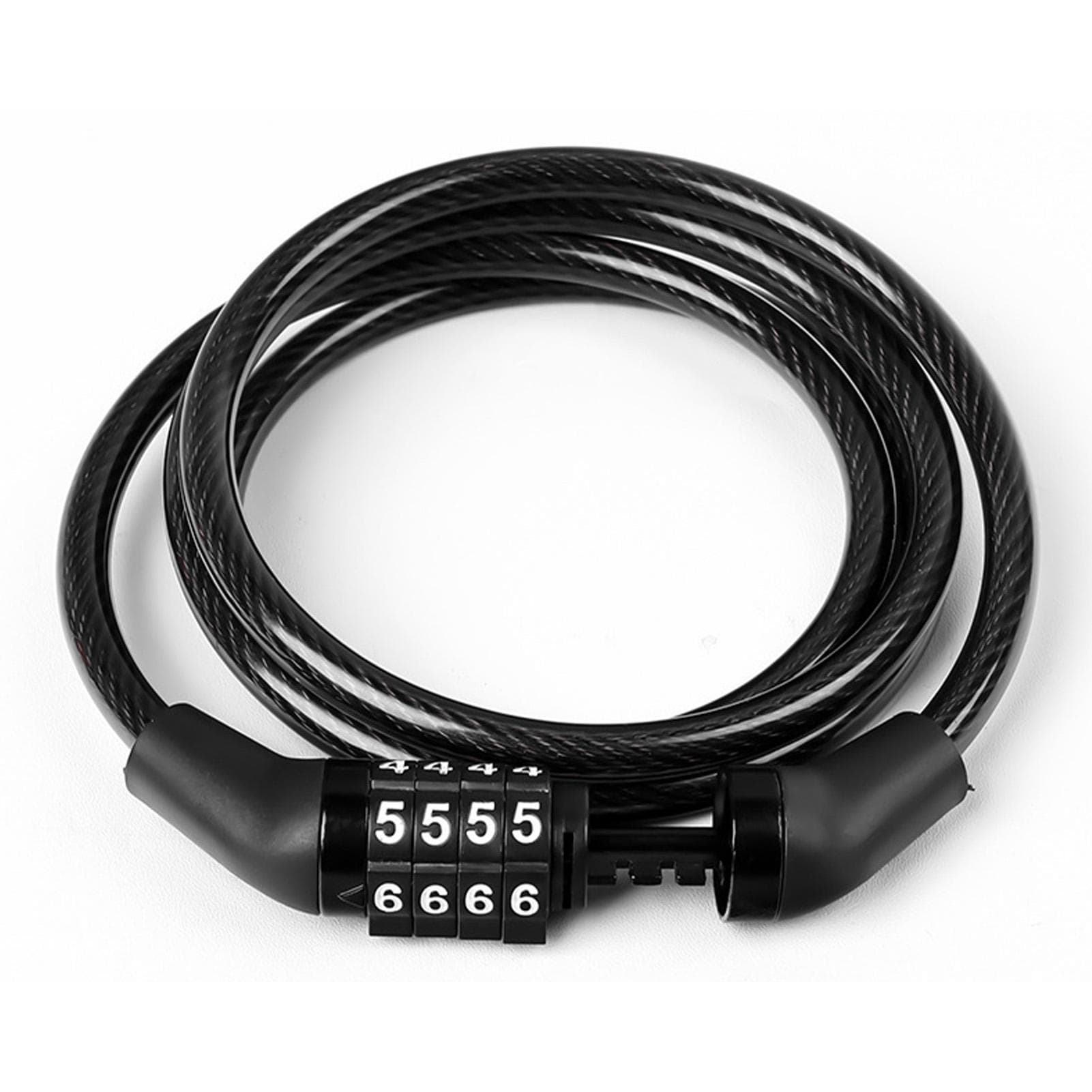 Bike Lock 4 Digit Password Prevent Theft Steel Cable Lock for Mountain Bikes Electric Bikes