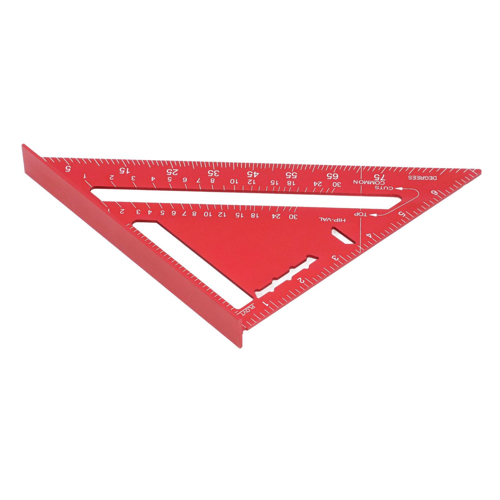 Carpenter Square 7in Woodworking Imperial Rafter Measuring Tool 90 45 Degree Metal Aluminum Alloy