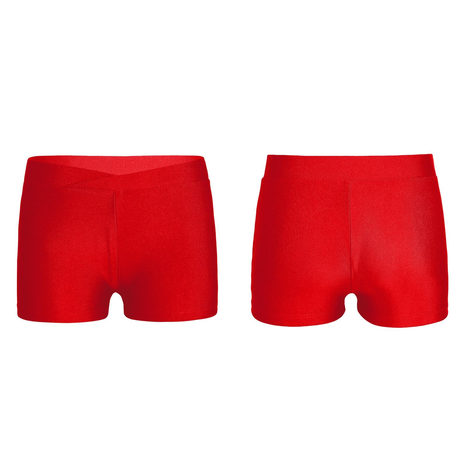 Kids Girls Sports Shorts Yoga Athletics Dancing Shorts Fitness Hot Pants Workout 9-10 Years red