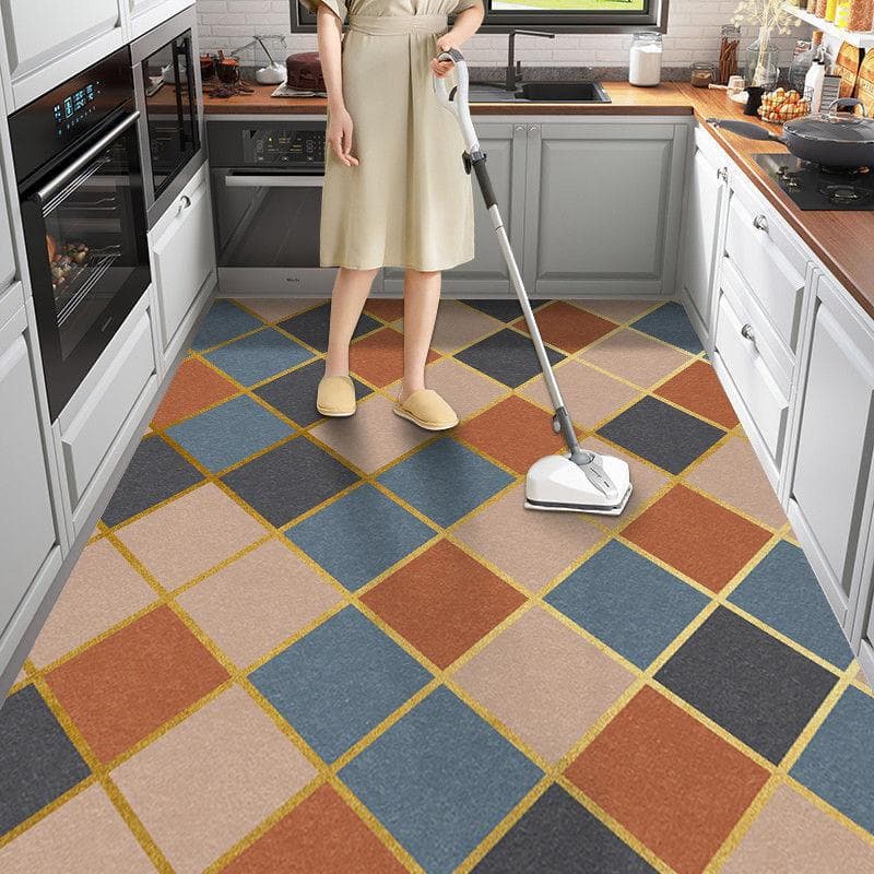 Special floor mat for kitchen Oil proof carpet Waterproof carpet Skid resistant carpet Wipe and wash free Simple carpet door mat 40x 60cm