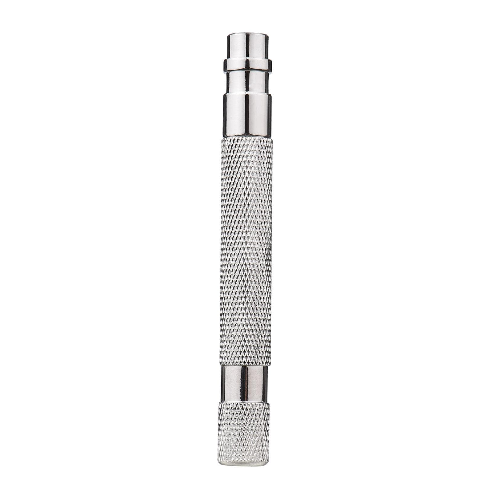 Shaving Handle for Double Edge Shaving Razor Stainless Steel Safety Beard Razor Replacement Razor silver