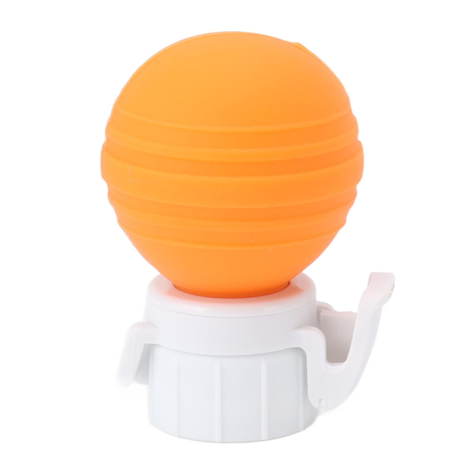 Soda Bottle Lid Silicone Leak Proof Carbonated Drink Air Pump Lid Fizz Keeper Pump Cap Saver orange