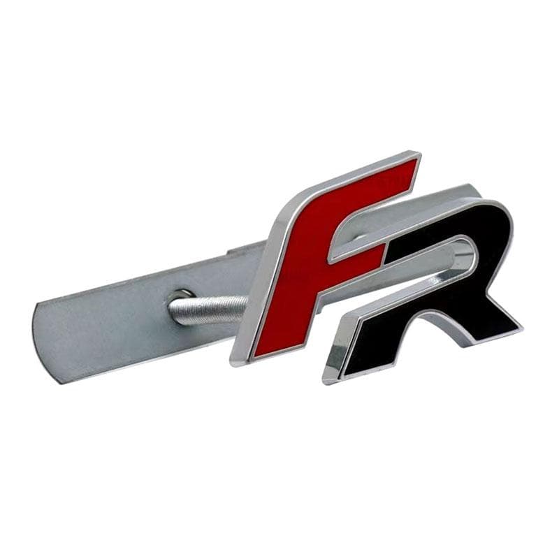 Metal 3D FR Car Front Grill Badge Car Body Emblem Sticker Decal for Leon FR+ Cupra Ibiza Altea Exeo Formula Racing Styling Car Accessories 6# Front Grille Badge