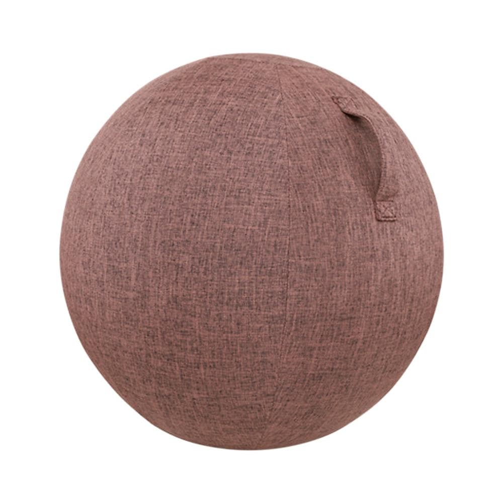 55cm/65cm/75cm Cotton+Linen Protective Yoga Ball Cover Exercise Ball Protection Skin Wrap Accessory 55cm coffee