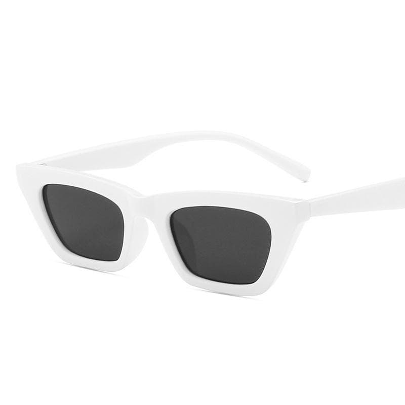 Luxury Rectangle Sunglasses Vintage Cat Eye Design Sun Glasses Female Male Personality Cool Retro Black Cateye Oculos As the picture shown