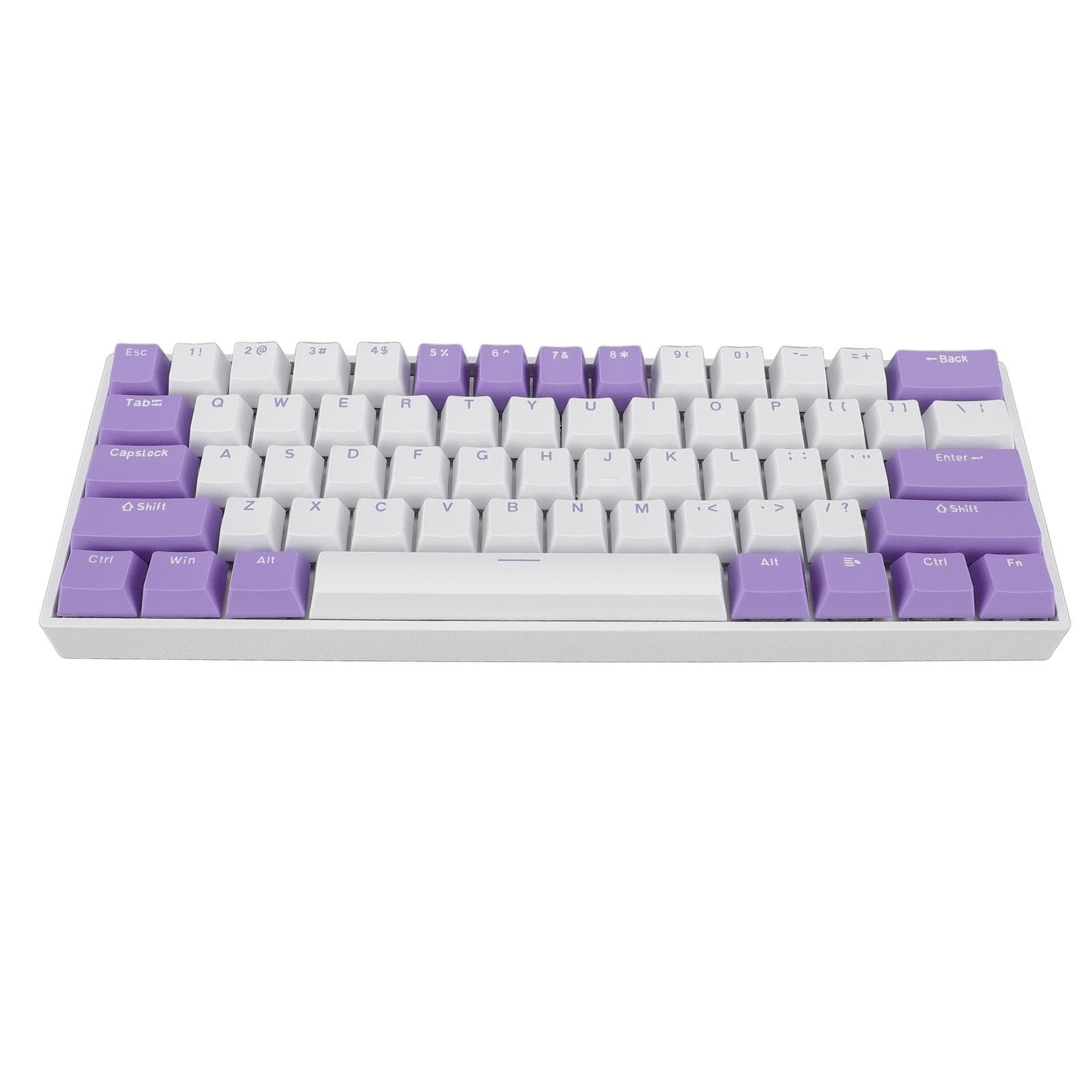 61 Keys Mechanical Keyboard Blue Switch 60 Percent Compact USB C Wired Keyboard with RGB Backlight