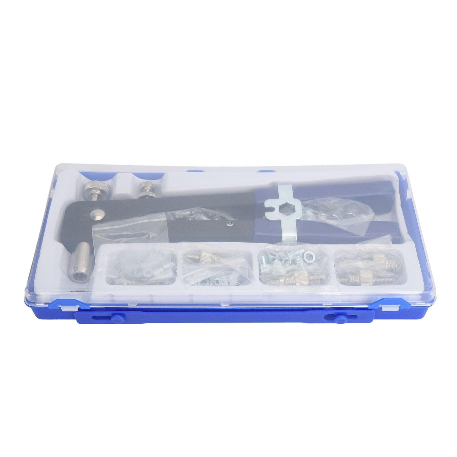 86Pcs Rivet Nut Tool Gun Kit Riveting Set Alloy Steel Assortment for DIY with Box