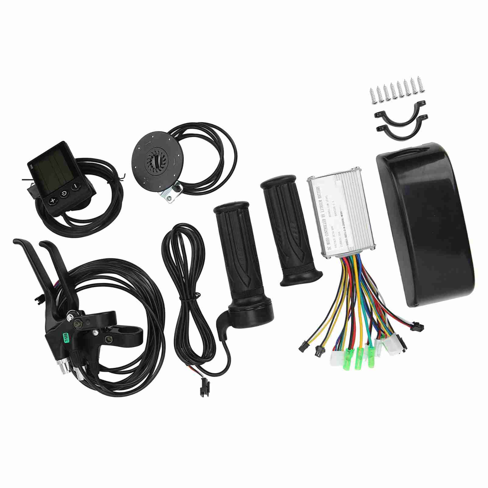 15A Controller S866 Panel Brake Handle and Twist Hand Grip Electric Bike Conversion Kit for 250W