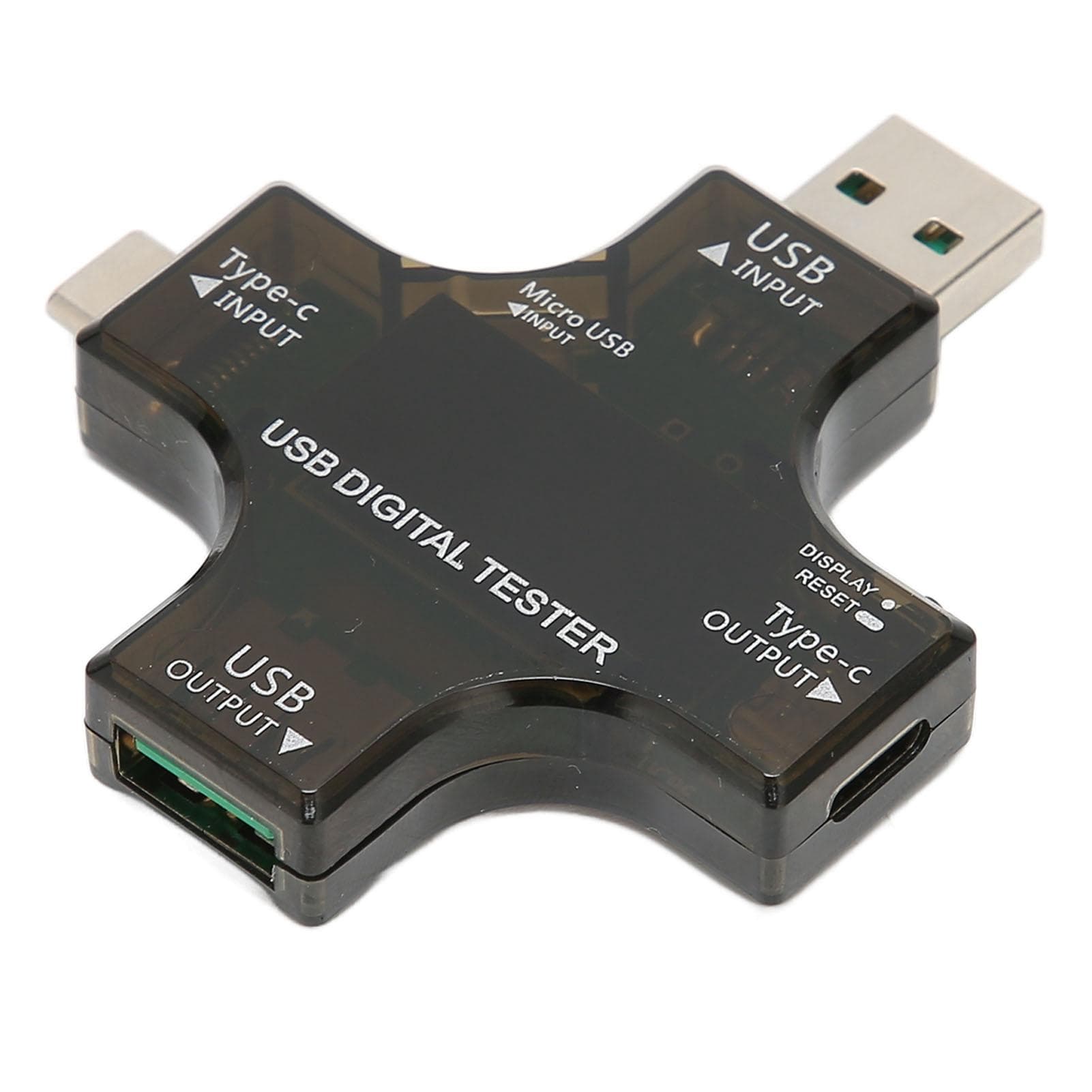 USB Power Meter Tester USB C Tester with Color IPS Digital Screen for Charger Power Mobile Power