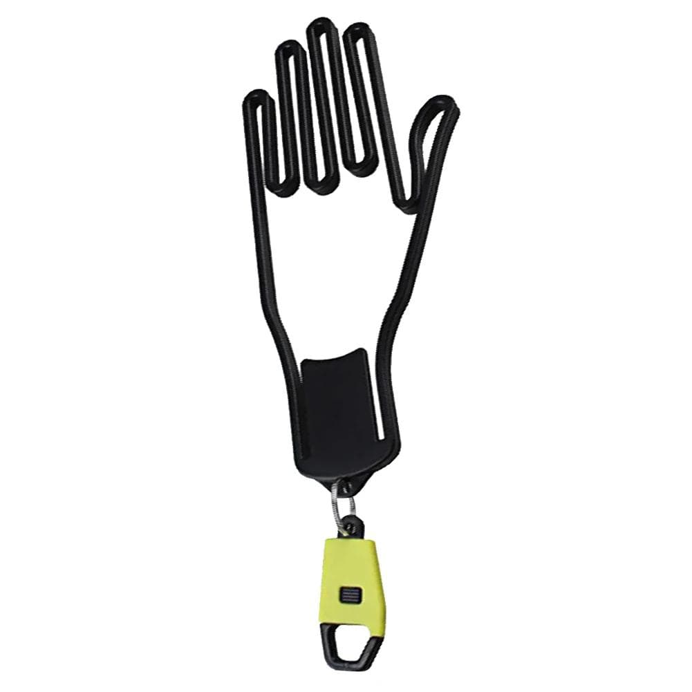 Golf Glove Holder Rack Portable Plastic Gloves Hanger with Key Chain Golf Gloves Supports Gloves Display Stand Golf Accessories yellow