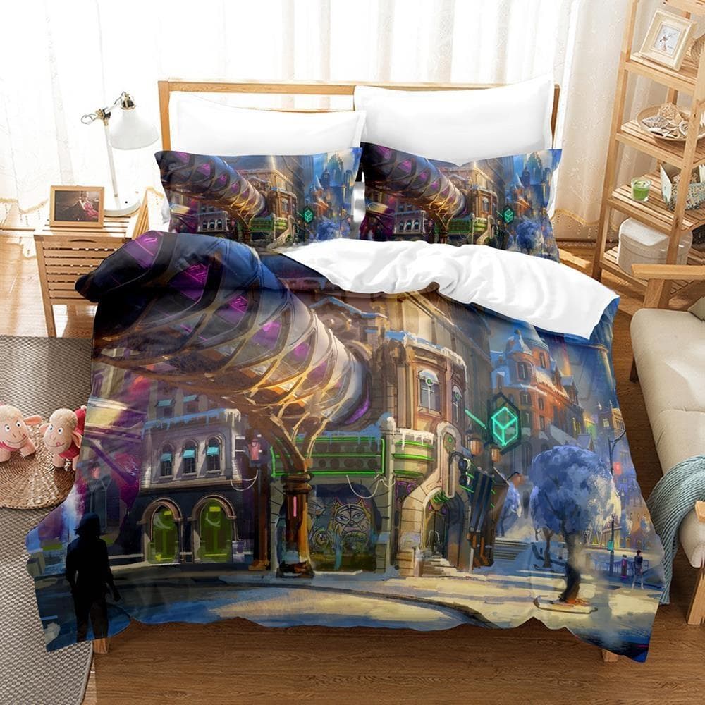 Game Overwatch 2 Invasion Bedding Set Single Twin Full Queen King Size Bed Set Adult Kid Bedroom Duvet cover Sets New Anime EU Twin 135x200cm