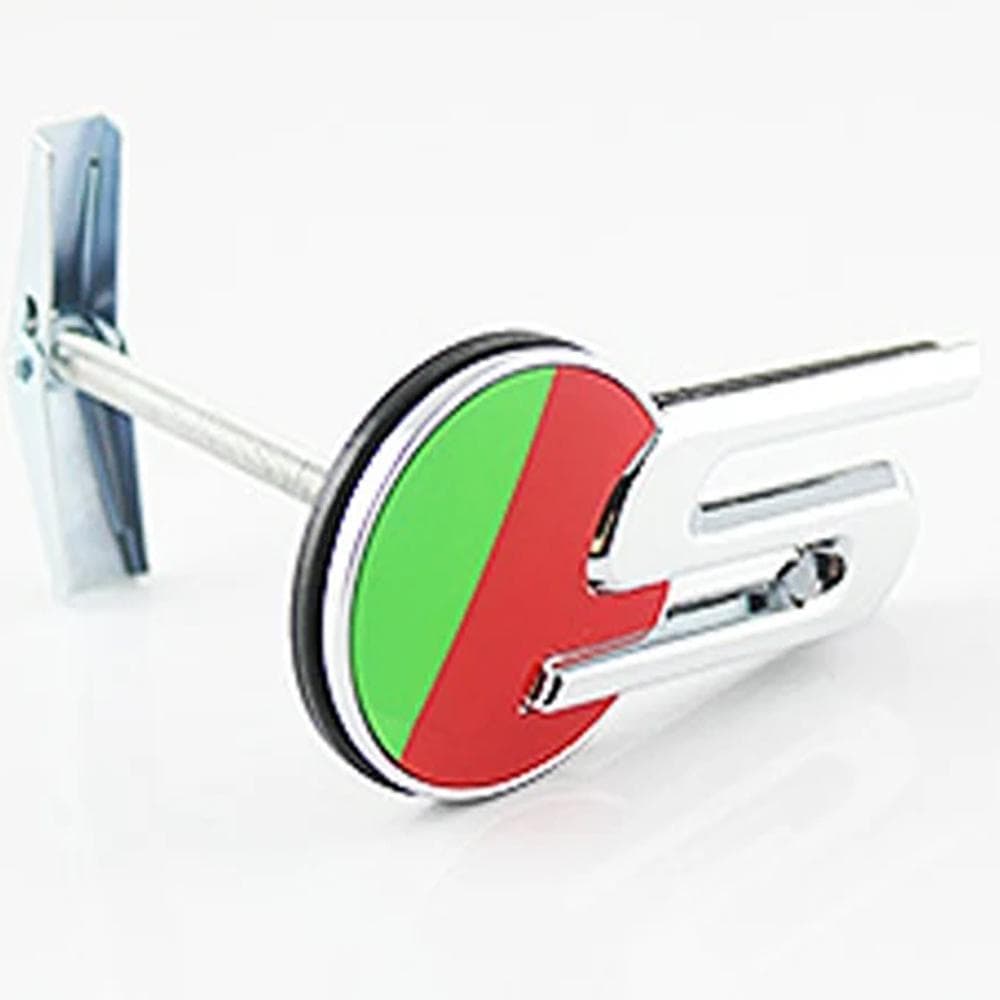 Clip Grille Sticker For F-TYPE E-PACE F-PACE XE XF XJL R S Sport Emblem Sticker Car Front Grille Badge Sticker Accessories Red&Green S Grille Badge