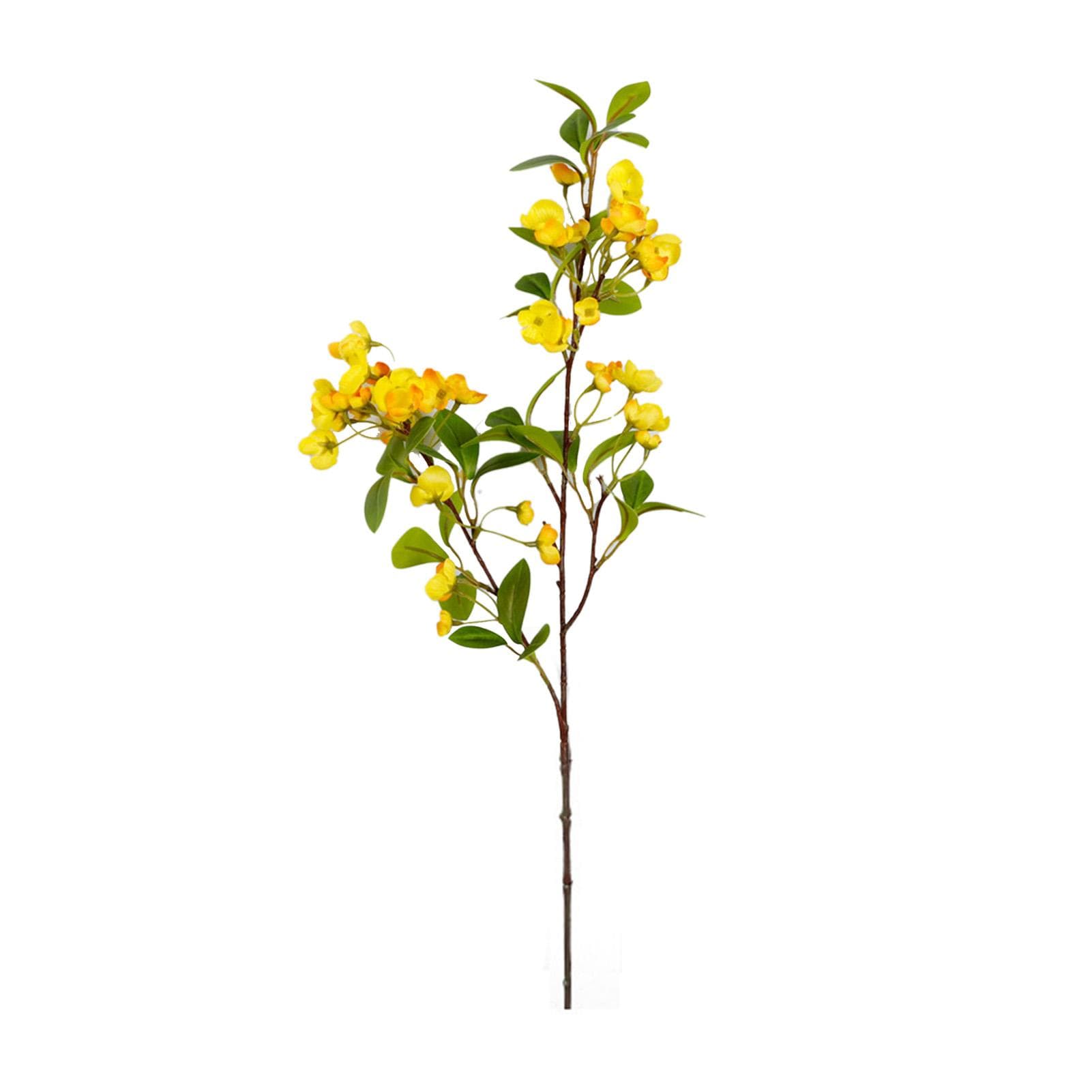 Hydrangea Simulation Flower Long Lasting Artificial Hydrangea Flower Decoration for Home Pink yellow