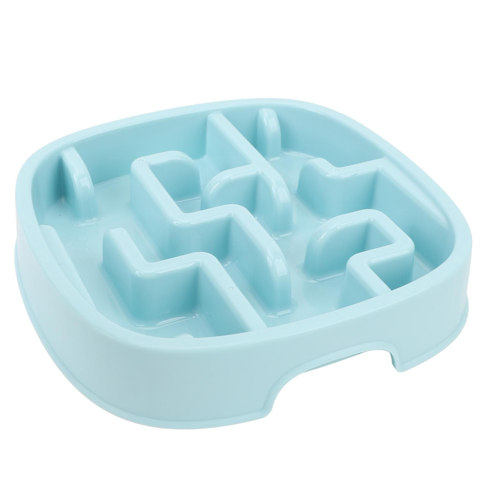 Slow Feeder Dog Bowl PP Square Slow Down Eating Preventing Choking Healthy Dog Food Feeding Dish
