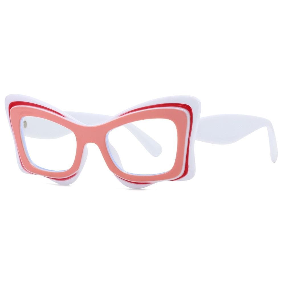 Retro Square Glasses Ultra-light Black Frame Oversized Eyewear for Women Fashion Flat Glasses Trendy Accessory