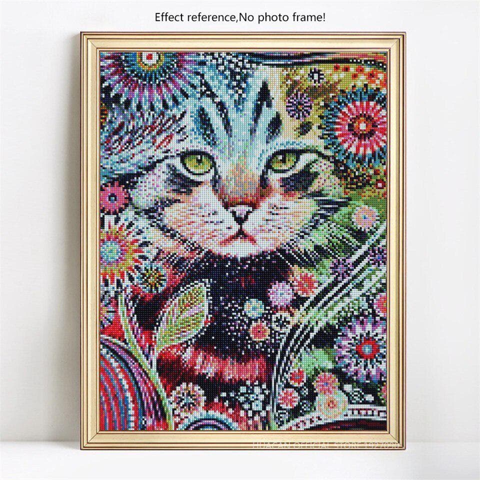 Diamond Painting Animal DIY Religion Rhinestone Mosaic Diamond Embroidery 20X30CM