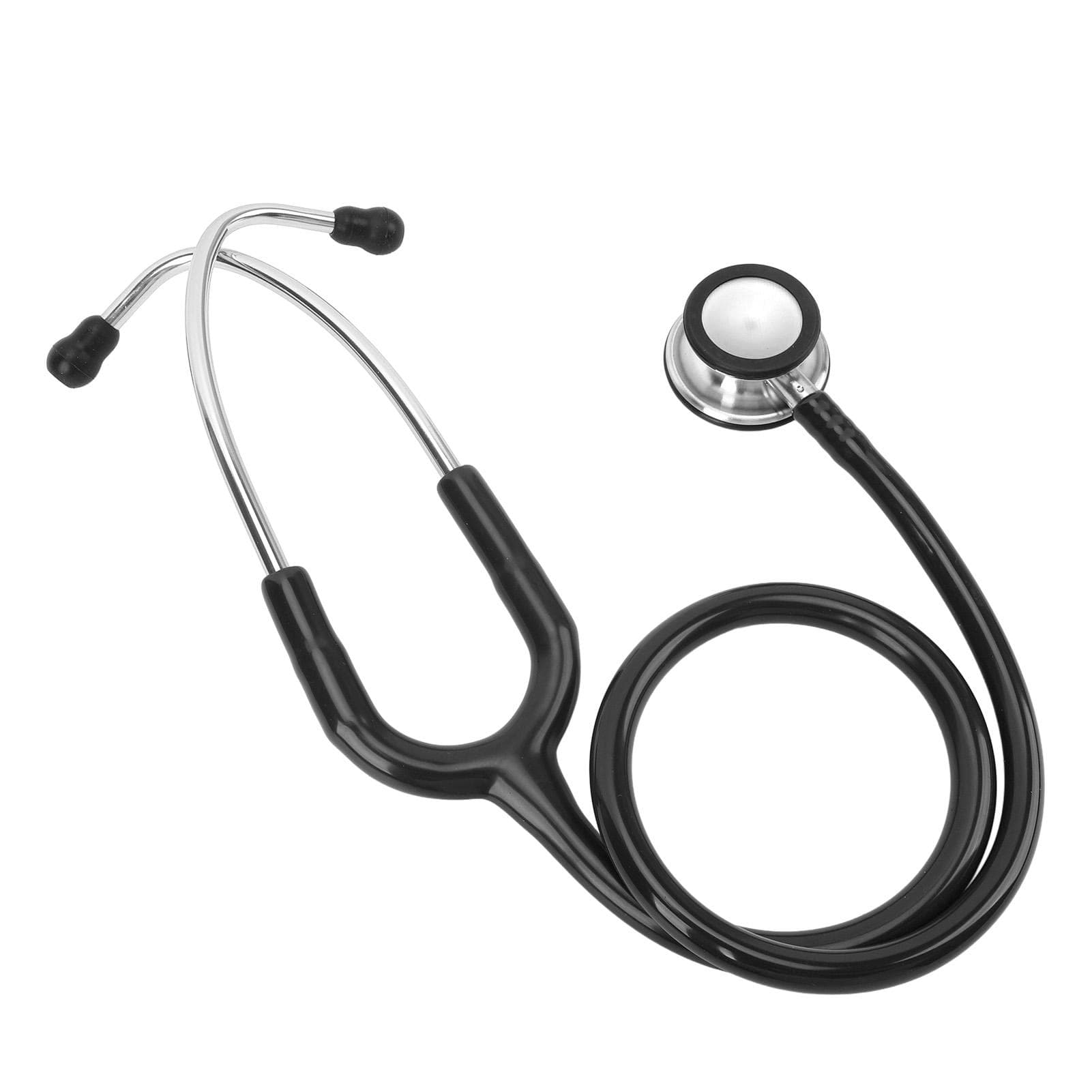 Dual Use Dual Head Stethoscope Lightweight Stainless Steel Stethoscope for Adults Children Home Use black
