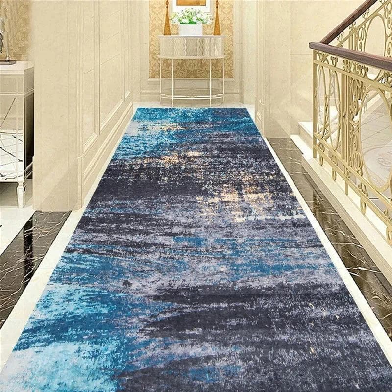 Nordic Long Hallway Runner Hallway Decor Corridor Carpet Washable Entrance Door Mat HOTEL Home Decoration Luxury Passageway Rug 60x160cm