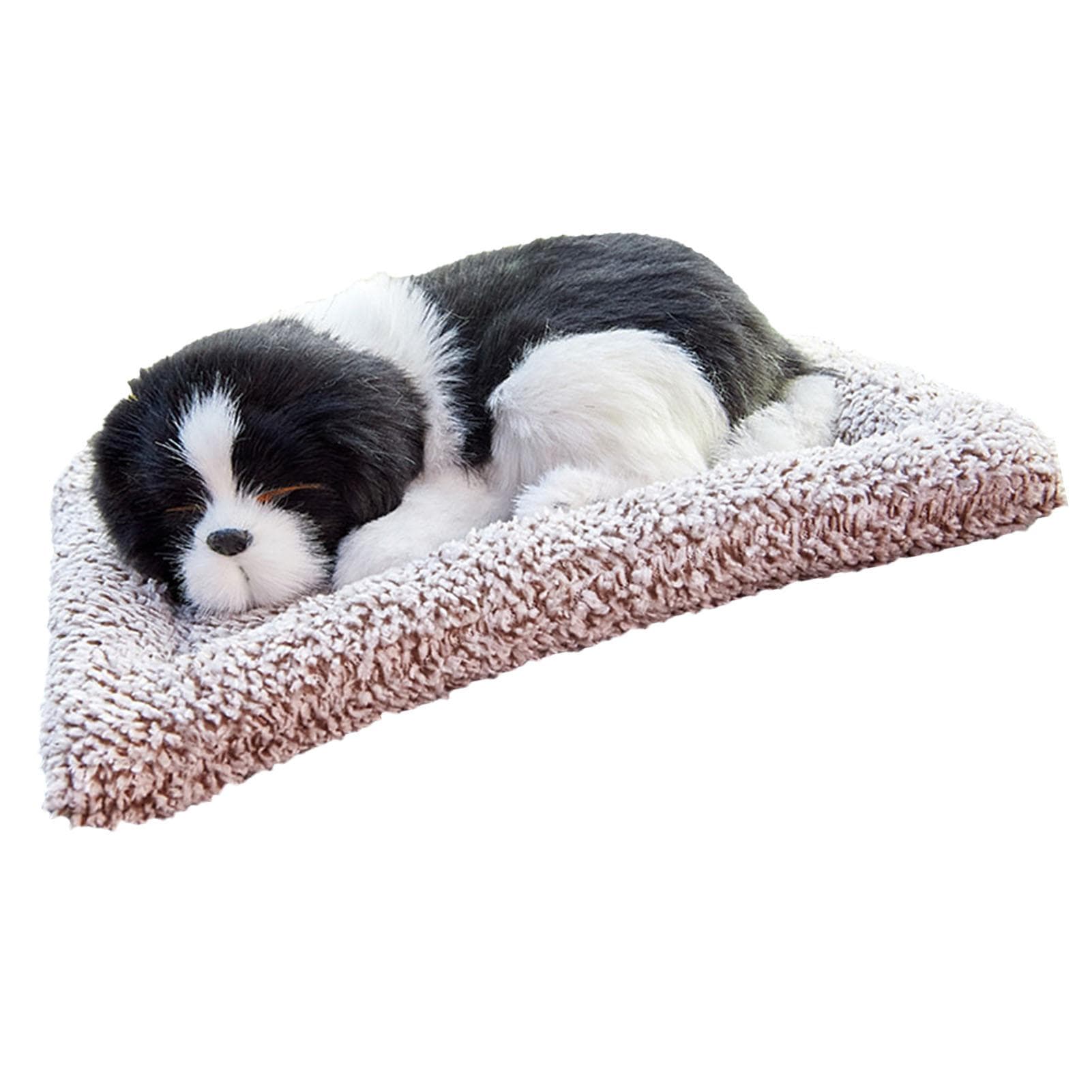 Actived Carbon Dog Plush Toy Odor Removal Air Purification Sleeping Pet Figurine for Car Home